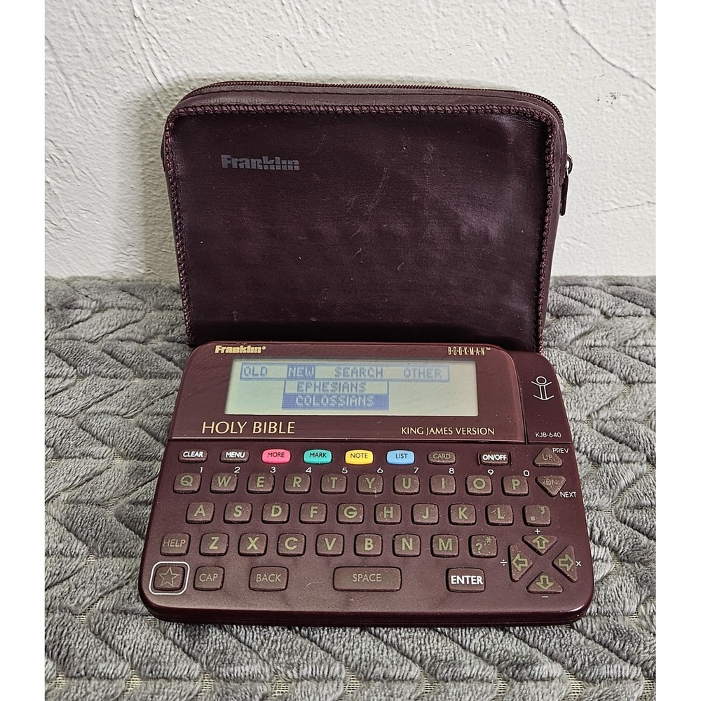 Franklin Bookman Electronic Holy Bible King James Version KJB-640 Vintage